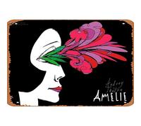 Zuhhgii Amelie,Polish Poster Movie Series Vintage Retro Tin Sign 8x12 Inches Classic Film Television Posters Garage,Bar,Cinema,Living Room,Bedroom,Decorative Retro Metal Sign Plaque.