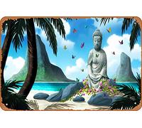 Zuhhgii Ancient Shrine Magic and Fantasy Cities and Architecture Nature and Landscapes Metal Tin Sign - 8x12 Vintage Look Poster Wall Decor Plaque