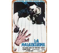 Zuhhgii And Now the Screaming Starts! Movie Poster Retro Film Tin Sign Cafe Restaurant Home Wall Retro Club Restaurant Man Cave Gift Vintage Metal Sign 12x8 inch.