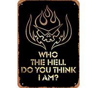 Zuhhgii Anime Metal Poster Tengen Toppa Gurren Lagann figure poster metal tin sign Kamina Gurren Lagann Wall Art Decor Tin Sign - 8 x 12inch