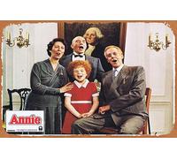 Zuhhgii ANNIE Original Lobby Card 6 Albert Finney Carol Burnett Ann Reinking Movie Poster,Metal Tin Sign,Vintage Style Classic Old Film Poster Wall Ornament Coffee Bar Restaurant Man Cave Wall Decor