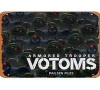 Zuhhgii Armored Trooper VOTOMS: Pailsen Files Poster Movie Metal Tin Sign,Celebrity Poster Film and Television Poster Retro Gift Karaoke Man Cave Musical Bars Cafes Decor Vintage Art Decorations 8 x12