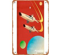 Zuhhgii Battlestar Galactica Movie Series Vintage Retro Tin Sign,Movie Poster Art Classic Movie Posters Man Cave Wall Art Decor Gift Women Men 8x12inch Metal Tin Sign.