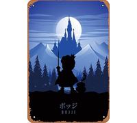 Zuhhgii Bojji Ousama Ranking Minimalist Anime Wall Decor Art Print Poster for rooms,Kitchens,Offices,Bars,Cafes,Clubs,restaurants,Farms Vintage Metal Tin Sign 8x12 Inch