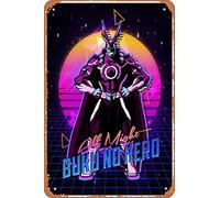Zuhhgii BOKU NO HERO ACADEMIA Funny Vintage Tin Sign Wall Anime Cartoon Poster Retro Iron Painting Metal Plaque for Bar Cafe Garage Home Gift Birthday Wedding 12x8 inch.