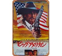 Zuhhgii Buffalo Bill and the Indians,or Sitting Bull's History Lesson Movie Poster Retro Film Tin Sign Cafe Restaurant Home Wall Retro Club Restaurant Man Cave Gift Vintage Metal Sign 12x8 inch.
