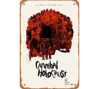 Zuhhgii Cannibal Holocaust Vintage Metal Sign Look Kitchen Signs Wall Decor Bar Cafe Garage Home Funny Tin Art Plaques Gift Tin Signs 8x12 Inch