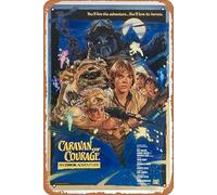 Zuhhgii Caravan Of Courage - An Ewok Adventure 1984 Vintage Movie Poster Tin Sign,Retro of Classic Old Film Poster Metal Sign TV Bar Wall Club Restaurant Man Cave Wall Decoration 8x12 Inches Retro