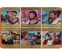 Zuhhgii Cleopatra Movie Poster Metal Tin Signs Vintage Wall Art Best Gift 12x8 Inch Bathroom Retro Art Metal Sign Coffee And Bar Wall Decor