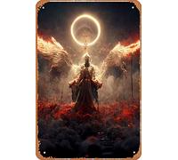 Zuhhgii DL7 Nexon God fighting the Devil Funny Vintage Tin Sign Wall Anime Cartoon Poster Retro Iron Painting Metal Plaque for Bar Cafe Garage Home Gift Birthday Wedding 12x8 inch.