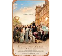Zuhhgii Downton Abbey: A New Era (Maggie Smith,Michelle Dockery) Movie Poster Tin Sign Movie Cinema Theater 8x12 inches - Vintage Film Music Metal Tin Sign for Home Bar Pub Garage Decor Gifts