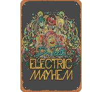 Zuhhgii Dr. Teeth and The Electric Mayhem 1975 Poster 12" X 8" Vintage Metal Tin Sign Home Decor Garage Man Cave Wall Art
