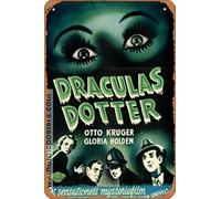 Zuhhgii Dracula´s Daughter (1936) Art Tin Sign Funny Decorations for Home Bar Pub Cafe Farm Room Metal Poster 12x8 Inches