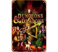Zuhhgii Dungeons & Dragons Movies Plaque Tin Sign Vintage Cafes Bars Pubs Shop Wall Decor Funny Retro Signs for Men Women Film Television Art Painting Poster Metal signs 8x12 Inches.