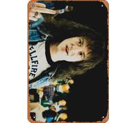 Zuhhgii Eddie Munson Hellfire Club Poster Retro Metal Tin Sign Wall Decor Funny Vintage Tin Sign Art Wall Decor Plaque Poster for Music Cafe Bar Restaurant Supermarket Shop Film Best Gifts Idea 8x12