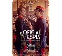 Zuhhgii El Oficial Y El Espia (Roman Polanski) Movie Poster Tin Sign Movie Cinema Theater 8x12 inches - Vintage Film Music Metal Tin Sign for Home Bar Pub Garage Decor Gifts