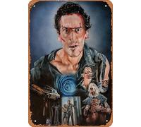 Zuhhgii Evil Dead II Movie Series Vintage Retro Tin Sign,Movie Poster Art Classic Movie Posters Man Cave Wall Art Decor Gift Women Men 8x12inch Metal Tin Sign.