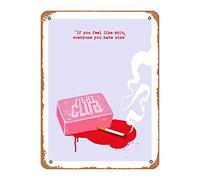 Zuhhgii Fight Club Soap Art Print - Vintage Poster 8x12 Inches Retro Vintage Metal Tin Sign for Home Bar Pub Garage Decor Gifts