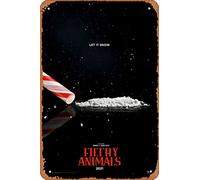 Zuhhgii Filthy Animals (James T North Iv,Raymond J. Barry) Movie Poster Tin Sign Movie Cinema Theater 8x12 inches - Vintage Film Music Metal Tin Sign for Home Bar Pub Garage Decor Gifts