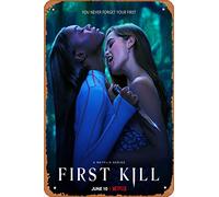 Zuhhgii First Kill (Sarah Catherine Hook,Imani Lewis) TV Show Poster Tin Sign Movie Cinema Theater 8x12 inches - Vintage Film Music Metal Tin Sign for Home Bar Pub Garage Decor Gifts