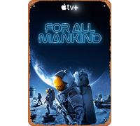 Zuhhgii For All Mankind (Joel Kinnaman,Shantel Vansanten) TV Show Poster Tin Sign Movie Cinema Theater 8 x 12 Inches - Vintage Film Music Metal Sign for Home Bar Pub Decor Gifts.