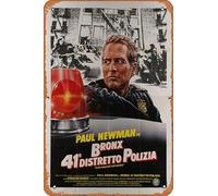 Zuhhgii Fort Apache The Bronx Movie Poster Retro Film Tin Sign Cafe Restaurant Home Wall Retro Club Restaurant Man Cave Gift Vintage Metal Sign 12x8 inch.