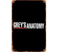 Zuhhgii Grey s Anatomy Logo Poster Retro Metal Sign Funny Vintage Tin Sign Art Wall Decor Plaque Poster for Music Cafe Bar Restaurant Supermarket Shop Film Gifts Idea 8x12 Inches