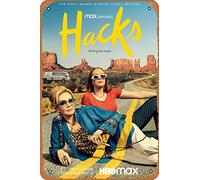 Zuhhgii Hacks (Jean Smart,Hannah Einbinder) TV Show Poster Tin Sign Movie Cinema Theater 8x12 inches - Vintage Film Music Metal Tin Sign for Home Bar Pub Garage Decor Gifts