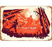 Zuhhgii Hawk the Slayer Movie Poster Retro Tin Sign,Classic Film Vintage Metal Tin Sign,Wall Decor Man Cave Art for Bars,Restaurants,Cafes Pubs 8x12 Inch.