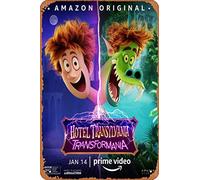 Zuhhgii Hotel Transylvania Transformania (Jonathan,Andy Samberg) Movie Poster Tin Sign Movie Cinema Theater 8x12 inches - Vintage Film Music Metal Tin Sign for Home Bar Pub Garage Decor Gifts