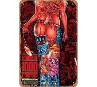 Zuhhgii House of 1000 Corpses (Regular Edition) Movie Poster Retro Tin Sign,Classic Film Vintage Metal Tin Sign,Wall Decor Man Cave Art for Bars,Restaurants,Cafes Pubs 8x12 Inch.
