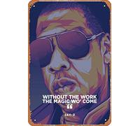 Zuhhgii Jay Z Pop Quotes 2 Funny Vintage Tin Sign Wall Anime Cartoon Poster Retro Iron Painting Metal Plaque for Bar Cafe Garage Home Gift Birthday Wedding 12x8 inch.