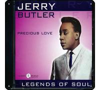 Zuhhgii Jerry Butler - Precious Love: Legends Of Soul Metal Signs Vintage Rock Music Wall Decor Man Cave Tin Sign Gym Pool Bar Bathroom Yard Garage Pub Plaque Poster Wall Art Sign 12x12 Inch