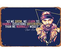 Zuhhgii Joyner Lucas Quotes 2 Funny Vintage Tin Sign Wall Anime Cartoon Poster Retro Iron Painting Metal Plaque for Bar Cafe Garage Home Gift Birthday Wedding 12x8 inch.