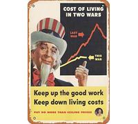 Zuhhgii Keep Up the Good Work - Uncle Sam Movie Poster Retro Film Tin Sign Cafe Restaurant Home Wall Retro Club Restaurant Man Cave Gift Vintage Metal Sign 12x8 inch.