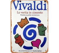 Zuhhgii La Verita in Cimento, Vivaldi, Polish Opera Poster Movie Series Vintage Retro Tin Sign 8x12 Inches Classic Film Television Posters Garage,Bar,Cinema,Living Room,Bedroom,Decorative Metal Retro