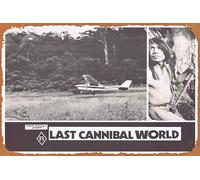 Zuhhgii LAST CANNIBAL WORLD aka Jungle Holocaust Lobby Card 2 Me Me Lai Vintage Tin Sign,Retro of Classic Old Film Poster Metal Sign TV Bar Karaoke Man Cave Wall Decor 8x12 Inches.
