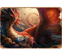Zuhhgii Legendary Boon Magic and Fantasy Animals and Creatures Metal Tin Sign - 8x12 Vintage Look Poster Wall Decor Plaque