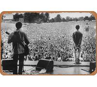 Zuhhgii Liam Gallagher Poster - Oasis Knebworth Poster 12" X 8" Vintage Metal Tin Sign Home Decor Garage Man Cave Wall Art.