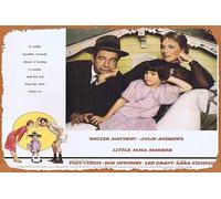 Zuhhgii LITTLE MISS MARKER Original Lobby Card Walter Matthau Julie Andrews Vintage Tin Sign,Retro of Classic Old Film Poster Metal Sign TV Bar Karaoke Man Cave Wall Decor 8x12 Inches.
