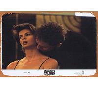 Zuhhgii LOOK WHO’S TALKING Original Lobby Card 5 John Travolta Kirstie Alley Vintage Tin Sign,Retro of Classic Old Film Poster Metal Sign TV Bar Karaoke Man Cave Wall Decor 8x12 Inches.