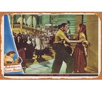 Zuhhgii MADONNA OF THE SEVEN MOONS Lobby Card 7 Phyllis Calvert Stewart Granger Vintage Tin Sign,Retro of Classic Old Film Poster Metal Sign TV Bar Karaoke Man Cave Wall Decor 8x12 Inches.