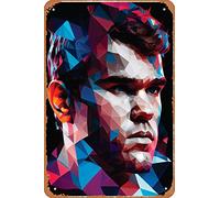 Zuhhgii Magnus Carlsen Low Poly| Funny Tin Sign Vintage Wall Poster Retro Iron Painting Metal Plaque for Bar Cafe Garage Home Gift Birthday Wedding 12x8 inch.