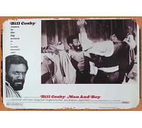Zuhhgii MAN AND BOY 1971 Bill Cosby ORIGINAL US Lobby card 8 Vintage Tin Sign,Retro of Classic Old Film Poster Metal Sign TV Bar Karaoke Man Cave Wall Decor 8x12 Inches.