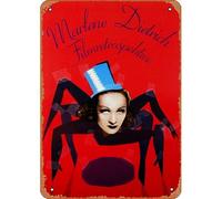 Zuhhgii Marlene Dietrich Filmretrospektive,Polish Poster Movie Series Vintage Retro Tin Sign 8x12 Inches Classic Film Television Posters Garage,Bar,Cinema,Living Room,Bedroom,Decorative Retro Metal