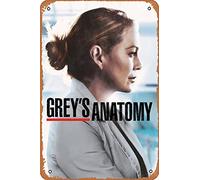 Zuhhgii Meredith Grey s Anatomy Poster Retro Metal Sign Funny Vintage Tin Sign Art Wall Decor Plaque Poster for Music Cafe Bar Restaurant Supermarket Shop Film Gifts Idea 8x12 Inches