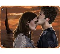 Zuhhgii Metal sign movie poster Dawson's Creek The Longest Day Retro Tin Sign Cafe Funny Restaurant Home Vintage Metal Sign Gift Wall Decor 12x8 inch.