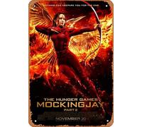 Zuhhgii Metal Tin Sign Vintage Kitchen Signs Wall Funny Tin Signs Bar Decorations Art Poster Metal Signs 8x12 Inch-Hunger Games Mockingjay
