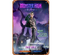 Zuhhgii Monster High The Movie (Deuce Gorgon,Case Walker) Movie Poster Tin Sign Movie Cinema Theater 8 x 12 Inches - Vintage Film Music Metal Sign for Home Bar Pub Decor Gifts.