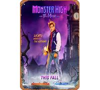 Zuhhgii Monster High The Movie (Heath Burns, Justin Derickson) Movie Poster Tin Sign Film Movie Cinema Theater 8x12 Inches - Vintage Metal Tin Sign for Home Bar Pub Garage Decor Gifts